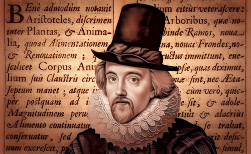 Portrait of Sir Francis Bacon, 1561 - 1626, English lawyer, statesman, essayist, historian,