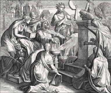Solomon's Idolatry, Old Testament, by Julius Schnorr von Carolsfeld