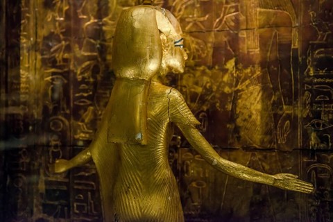 Pharaoh Tutankhamun's gold treasure, the Grand Egyptian Museum, Grand Egyptian Museum, GEM, Giza,