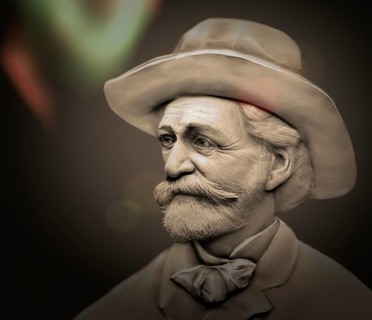 Giuseppe Verdi, 1813 – 1901, Italian opera composer, digitally edited