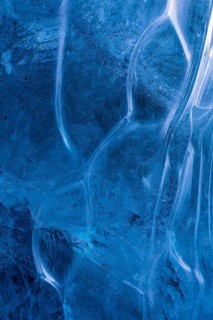 Structures in glacial ice, ice cave, glaciers, Vatnajökull, winter, Iceland, Scandinavia