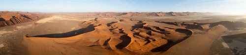Aerial view of sand dunes in the Namib Desert, Namib Naukluft Park, Namibia