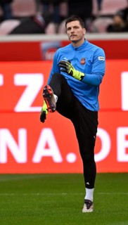 Goalkeeper Kevin Müller 1. FC Heidenheim 1846 FCH (01) Warm-up training Voith-Arena, Heidenheim,