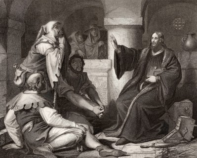 Jan Hus preaching at prison