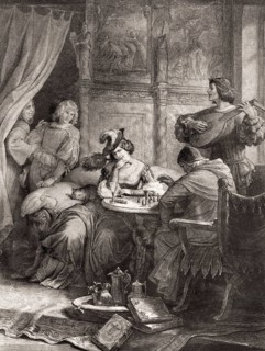 Adelheid von Walldorf, scene from the drama Goetz of Berlichingen of the Iron Hand by Johann