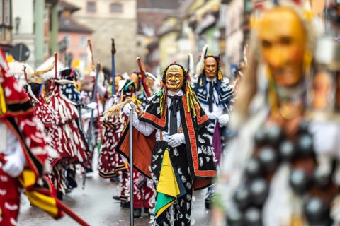 The highlight of the Swabian-Alemannic carnival is the fool's jump in Rottweil. Around 4000 fools