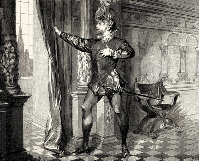 ACT II, SCENE I., Tasso, scene from Torquato Tasso, a play by Johann Wolfgang von Goethe