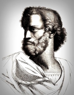 Aristotle, 384-322 BC, ancient Greek philosopher and scientist, digitally altered