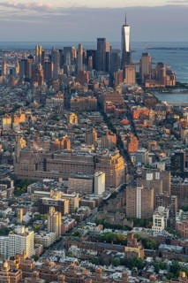 Lower Manhattan skyline, Edge, New York, USA
