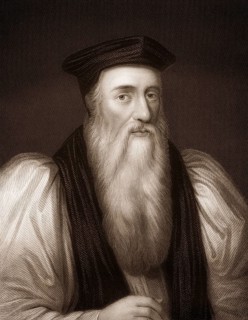 Steel engraving, c. 1860, Thomas Cranmer, 1489-1556, a leader of the English Reformation and