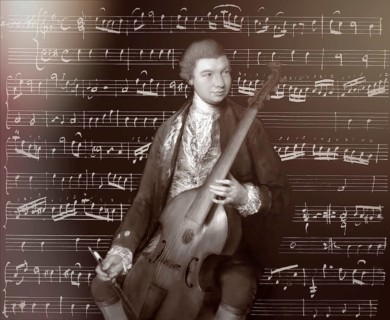 Carl Friedrich Abel, 1723? – 1787, German composer, digitally edited according to a painting by