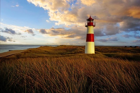 Germany, Schleswig-Holstein, The Lighthouse of List, Ostellenbogen, Sylt Island, Sylt Island,