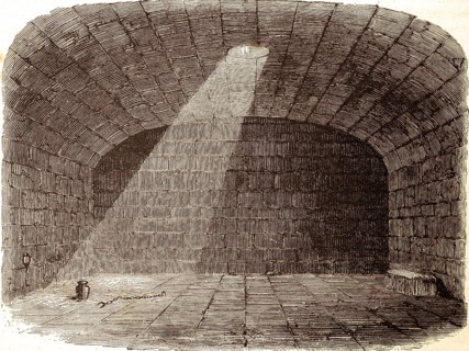 Upper cell of the Mamerrine prison in Rome, Paul, Hebrew chapter 9, verse 36, letter, Hebrews,