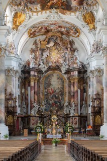 The magnificent Basilica of St. Alexander and St. Theodor in Ottobeuren impresses as a masterpiece