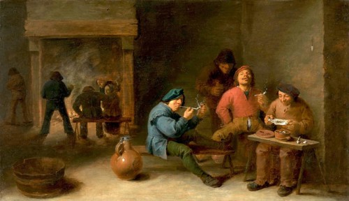 Smoker (1633), painting by David Teniers (baptised 15 December 1610 in Antwerp, died 25 April 1690