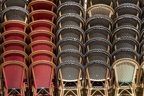 Chairs, chair, seating furniture, terrace, catering, coffee, religious, row, pile, spring, seating,