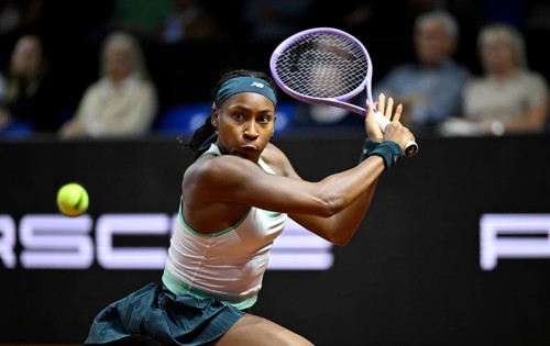 Action Coco Gauff USA Women Women Porsche Tennis Grand Prix Porsche Arena, Stuttgart,