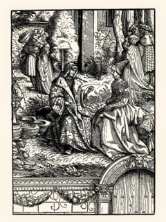 The young royal couple, Emperor Maximilian I, Der Weisskunig, Hans Burgkmair the Elder, 1515,