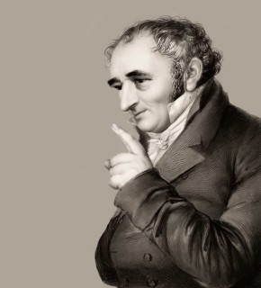 Portait of Johann Peter Hebel, 1760 - 1826, German poet, Protestant theologian and educator,