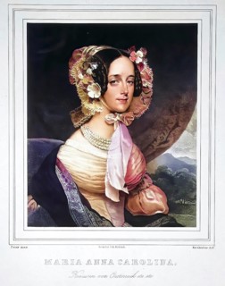Maria Anna of Savoy-Sardinia (1805-1884), Empress of Austria, Historical, digitally restored