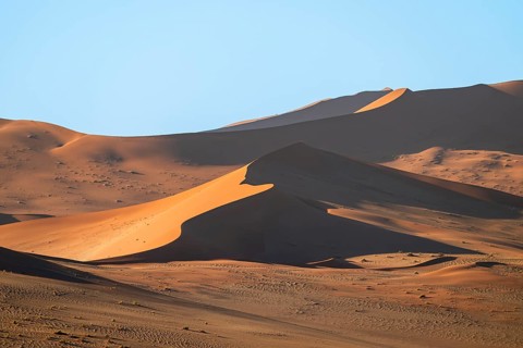 Red sand dunes, Sossusvlei region, Namib Desert, Namib-Naukluft National Park, Namibia