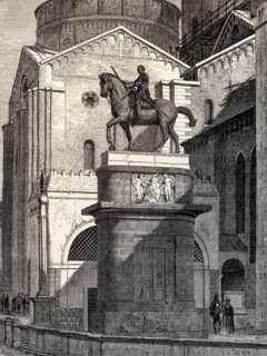 Equestrian statue of the Venetian general Gattamelata, Basilica of Saint Anthony of Padua, Padua,