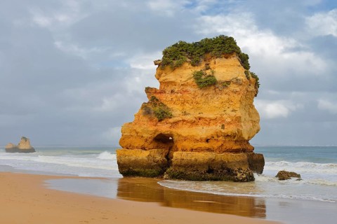 Rocks on the beach, Praia Dona Ana, Lagos, Algarve, Portugal