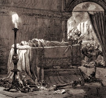 Burning the body of Pope Clement V during a thunderstorm, c. 1264 – 20 April 1314, Pope from 5 June