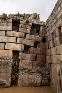 Detail of the Main Temple, Machu Picchu, Cusco Region, Peru