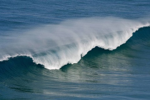 Breaking wave, Atlantic Ocean, Sagres, Algarve, Portugal