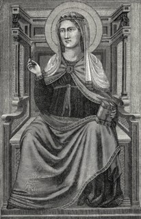 Saint Cecilia, Painting of the Italian painter Cimabue or Cenni di Pepo