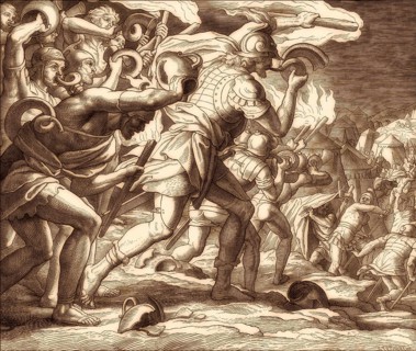 Gideon Choosing his Soldiers, Old Testament, by Julius Schnorr von Carolsfeld, 1860