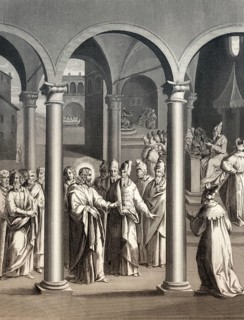 Jesus teachings of the Scribes and Pharisees, New Testament, steel engraving 1853, digitally