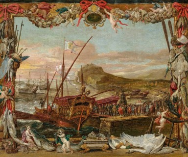 The Embarkation of Don Juan of Austria, painting by David Teniers (baptised 15 December 1610 in