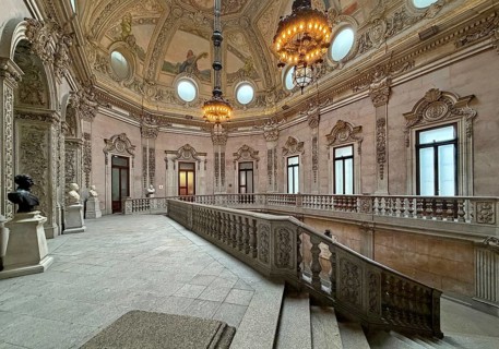 Palácio da Bolsa, neoclassical style stock exchange, UNESCO World Heritage Site, old town, Porto,