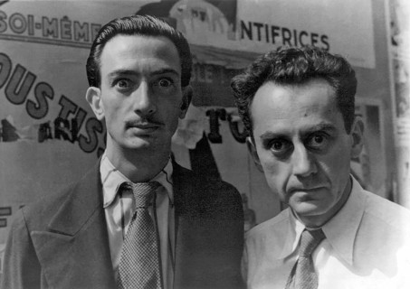 Man Ray and Salvador Dali photographed by Carl Van Vechten on 16 June 1934, USA The American Man