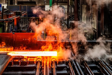 ThyssenKrupp hot rolling mill, transport of slab for reverse rolling, Hohenlimburg, Hagen, North