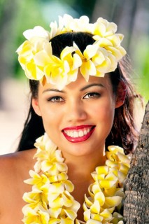 Woman from Hawaii, Hawaiian Girl, Oahu, Hawaii, United States