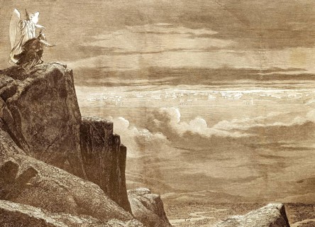 He led me up a high mountain in spirit and showed me Saint Jerusalem, the revelation of the Apostle