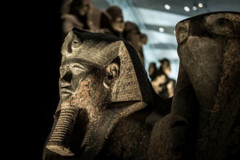Artwork of the Pharaohs, the Grand Egyptian Museum, Grand Egyptian Museum, GEM, Giza, Cairo, Egypt