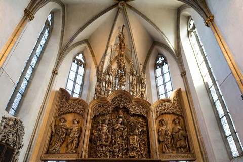 Interior view, St. Stephen's Cathedral, Breisach am Rhein, Kaiserstuhl, Breisgau,
