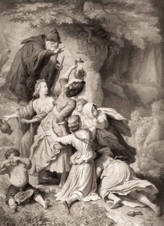 The faithful Eckart, Der getreue Eckart, poem by Johann Wolfgang von Goethe, after Wilhelm von