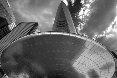 Modern office buildings, La Défence, the New High City District, the largest office district in