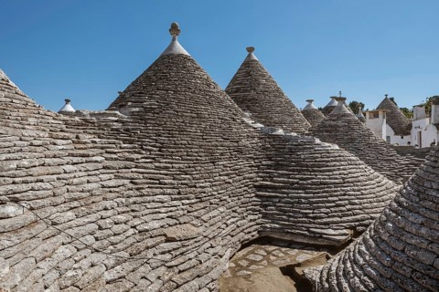 Buildings Trullo in Alberobello, Italy
