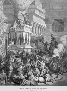 Demetrius II Jonathan defeats Apollonius and destroys the Temple of Dagon, he sets fire to Ashdod
