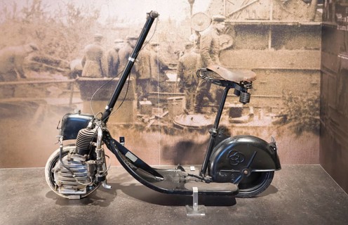 Krupp scooter, 1915, PS.SPEICHER Museum, Einbeck, Lower Saxony, Germany