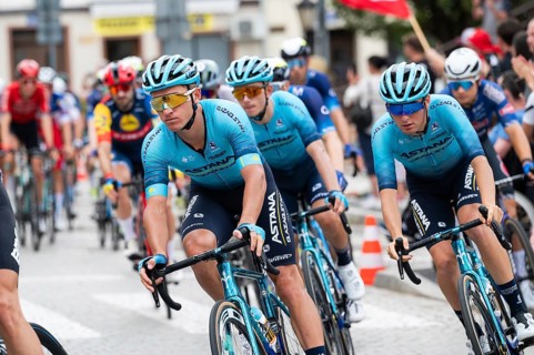 RUDNA, POLAND - JULY 30, 2023: Road cycling race 80. Tour de Pologne. Stage 2 Leszno - Karpacz. In
