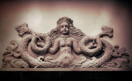Mythological Mermaid Creature, wall decoration, Welf Castle of Herzberg, Herzberg am Harz, district