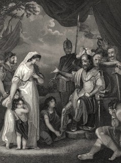 Alfred der Große, 847-899, König der Westsachsen, Befreiung der Familie von Hastings