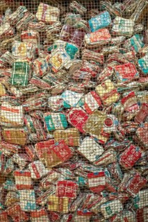 St. Joseph, Missouri - The Glore Psychiatric Museum displays 108, 000 cigarette packs collected by